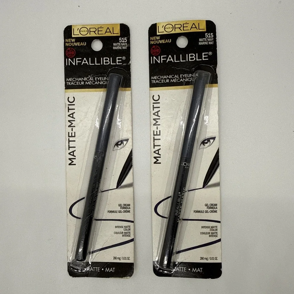 2x L'Oréal Paris Infallible Matte-Matic Mechanical Eyeliner #515-Matte Navy
